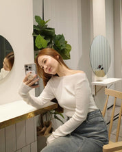 ＜インスタグラマー様ご愛用＞【動画あり】シースルーオフショルダーロングトップス　５色展開 - select store mirror me＜インスタグラマー様ご愛用＞【動画あり】シースルーオフショルダーロングトップス　５色展開200101105mirror meselect store mirror me200101105ホワイト