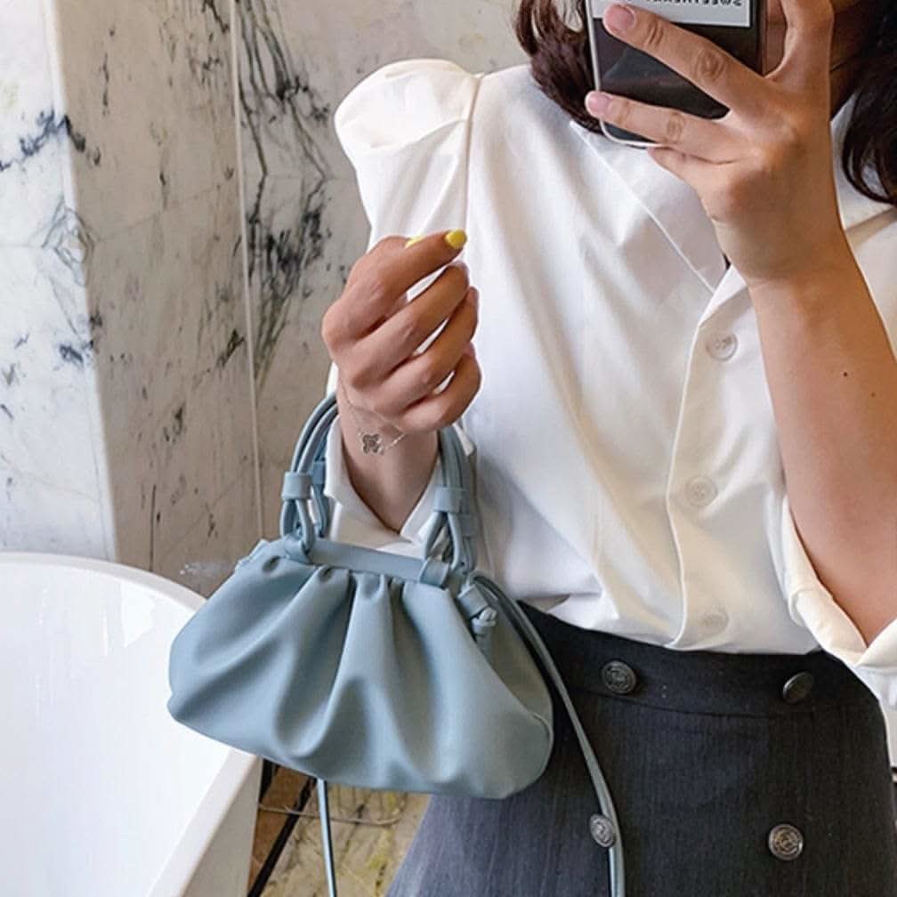 【動画あり】なめらかカラーシャーリングショルダートートバッグ　５色２種展開 - select store mirror me【動画あり】なめらかカラーシャーリングショルダートートバッグ　５色２種展開115217505mirror meselect store mirror me115217505ホワイト (スモール)