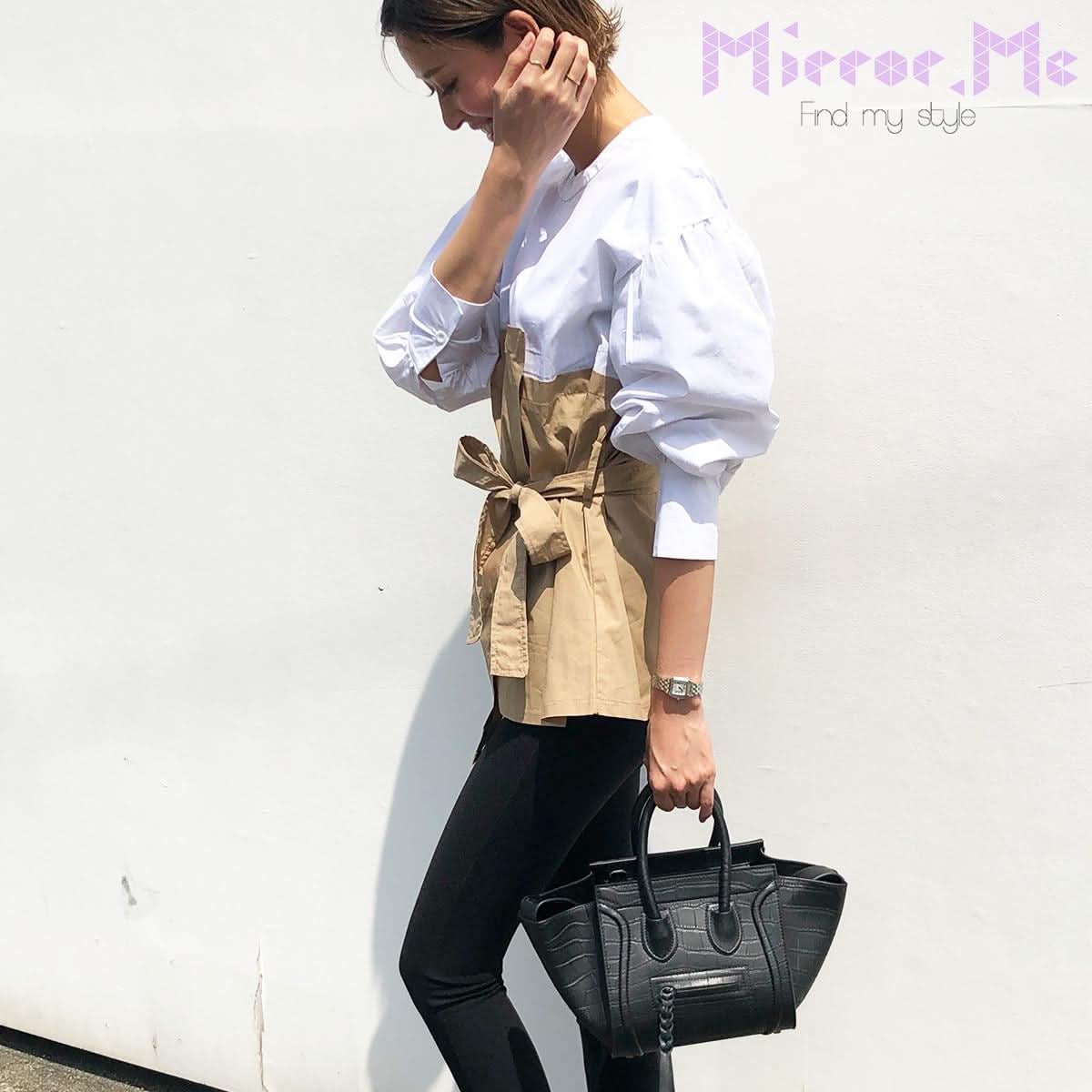 ペプラム異素材切り替えトップス - select store mirror meペプラム異素材切り替えトップス52693393mirror meselect store mirror me52693393S