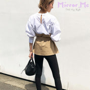 ペプラム異素材切り替えトップス - select store mirror meペプラム異素材切り替えトップス52693393mirror meselect store mirror me52693393S