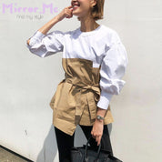 ペプラム異素材切り替えトップス - select store mirror meペプラム異素材切り替えトップス52693393mirror meselect store mirror me52693393S