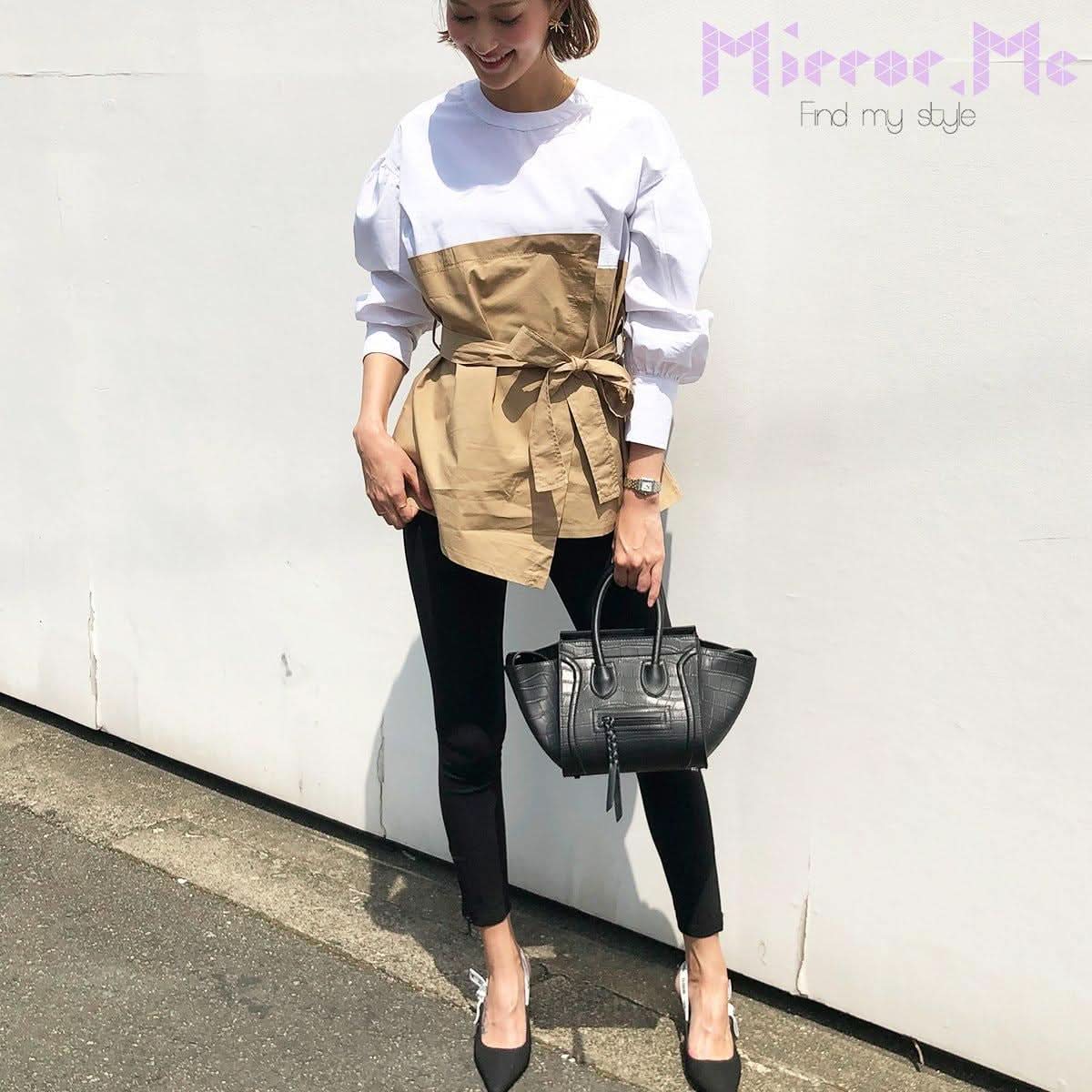 ペプラム異素材切り替えトップス - select store mirror meペプラム異素材切り替えトップス52693393mirror meselect store mirror me52693393S