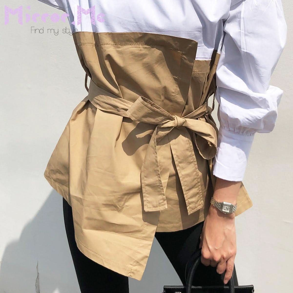 ペプラム異素材切り替えトップス - select store mirror meペプラム異素材切り替えトップス52693393mirror meselect store mirror me52693393S