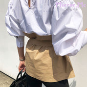 ペプラム異素材切り替えトップス - select store mirror meペプラム異素材切り替えトップス52693393mirror meselect store mirror me52693393S