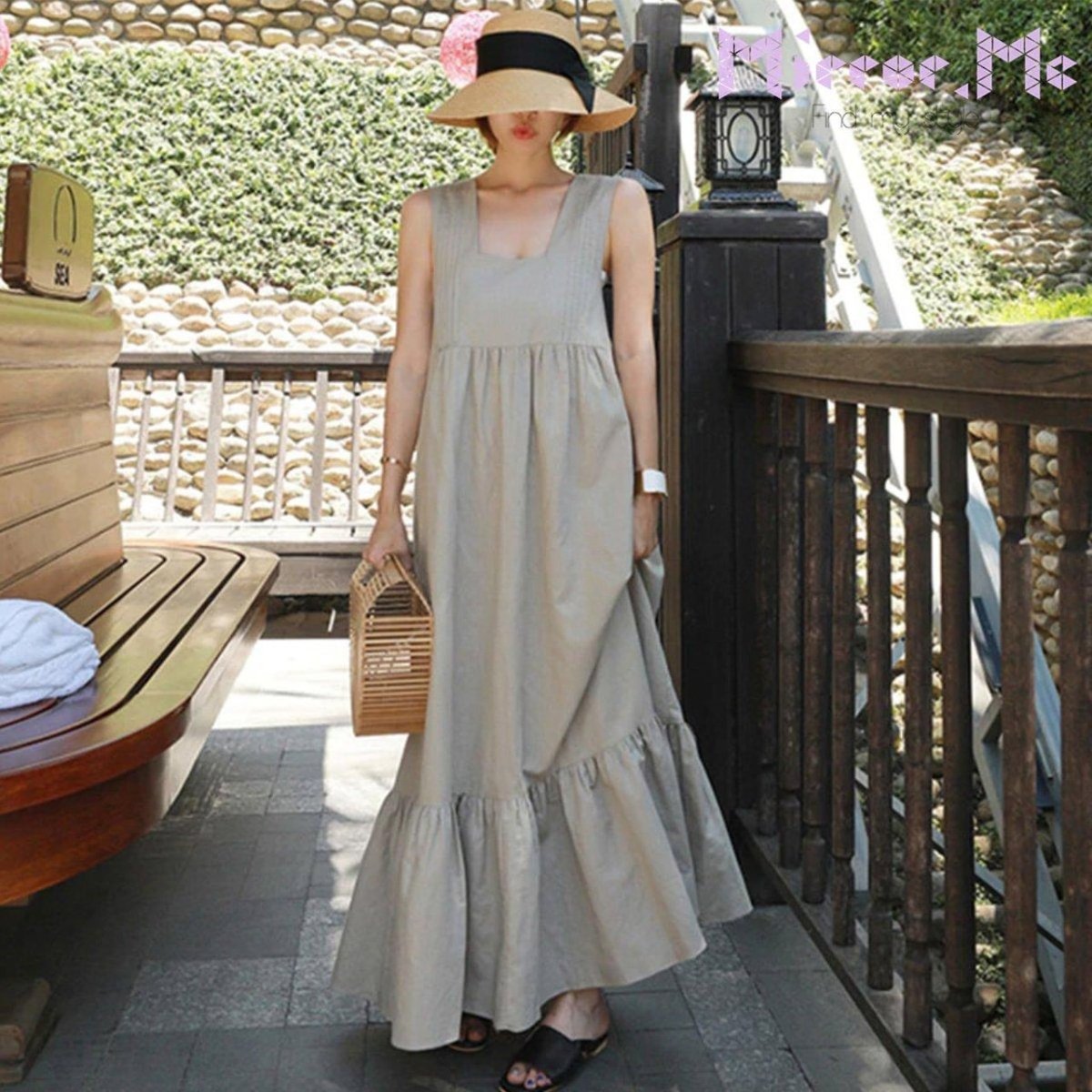 ＜インスタグラマー様ご愛用＞コットンスクエアネックアースカラーワンピース - select store mirror me＜インスタグラマー様ご愛用＞コットンスクエアネックアースカラーワンピース52696036mirror meselect store mirror me52696036S
