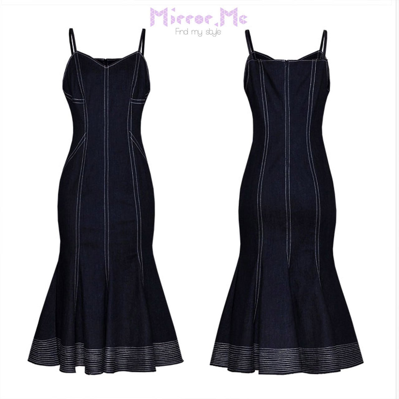 ＜インスタグラマー様ご愛用＞＜伸縮性抜群＞美シルエットマーメイドラインデニムワンピース - select store mirror me＜インスタグラマー様ご愛用＞＜伸縮性抜群＞美シルエットマーメイドラインデニムワンピース52760900mirror meselect store mirror me52760900S