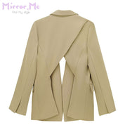 【動画あり】変形デザインバックオープンラフジャケット - select store mirror me【動画あり】変形デザインバックオープンラフジャケット56210099mirror meselect store mirror me56210099XS
