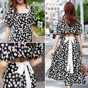 大人気！＜サイズ展開豊富＞【動画あり】バックオープンリボンデイジー柄マキシワンピース - select store mirror me大人気！＜サイズ展開豊富＞【動画あり】バックオープンリボンデイジー柄マキシワンピース57315129mirror meselect store mirror me57315129S