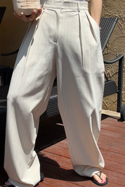 ワイドレックストライプパンツ