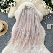 メッシュパステルスカート　4色展開