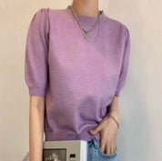 ＜カラー展開豊富＞パステルカラー上品パフスリーブ半袖ニット　６色展開 - select store mirror me＜カラー展開豊富＞パステルカラー上品パフスリーブ半袖ニット　６色展開111488198mirror meselect store mirror me111488198オフホワイト
