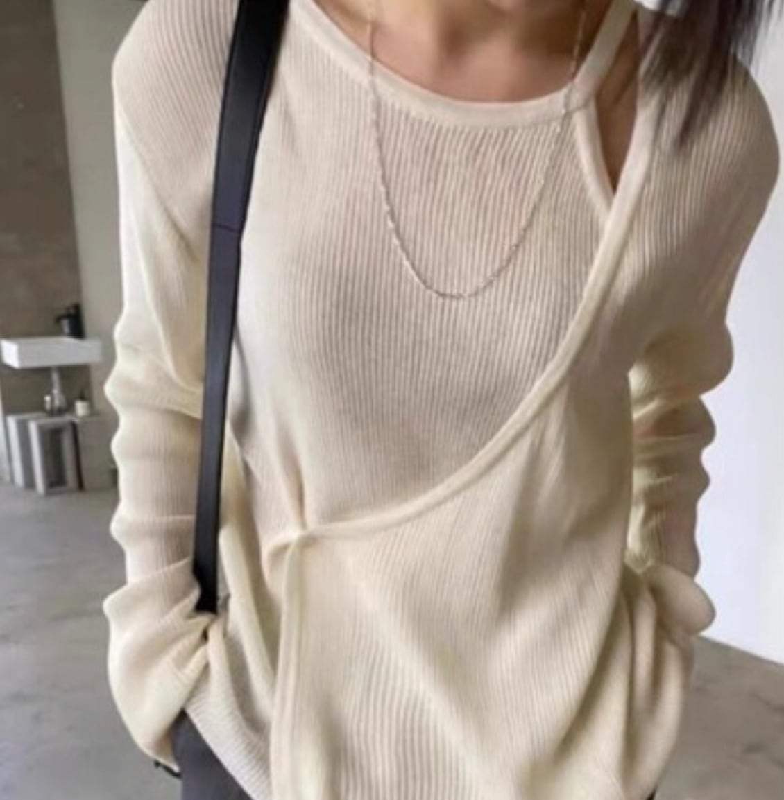＜インスタグラマー様ご愛用＞【動画あり】アシンメトリールーズシースルートップス　６色展開 - select store mirror me＜インスタグラマー様ご愛用＞【動画あり】アシンメトリールーズシースルートップス　６色展開150151669mirror meselect store mirror me150151669ホワイト