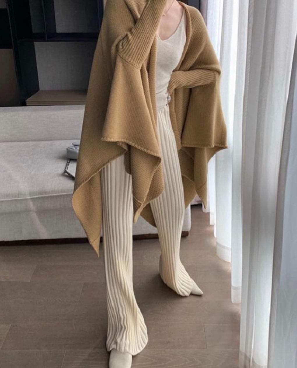 リブニットフレアカットパンツ　６色展開 - select store mirror meリブニットフレアカットパンツ　６色展開159952224mirror meselect store mirror me159952224ホワイト S