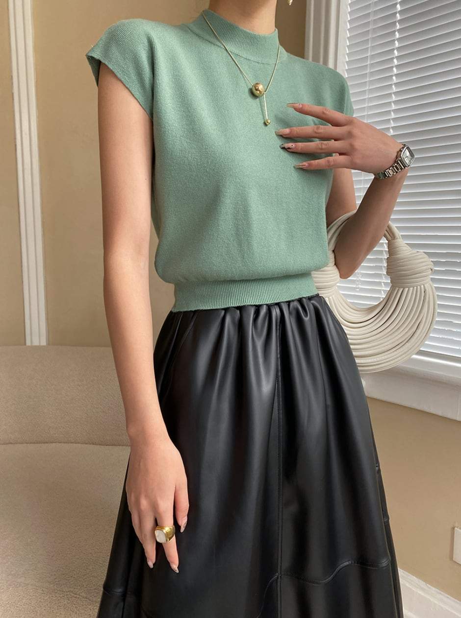 【動画あり】ドロップノースリーブニットトップス　６色展開 - select store mirror me【動画あり】ドロップノースリーブニットトップス　６色展開197274596mirror meselect store mirror me197274596ホワイト