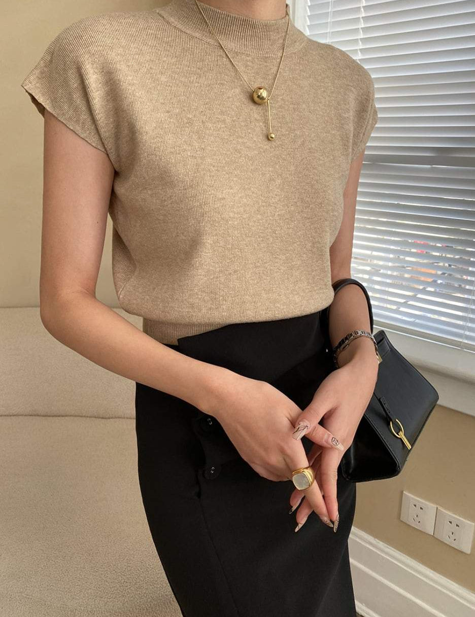 【動画あり】ドロップノースリーブニットトップス　６色展開 - select store mirror me【動画あり】ドロップノースリーブニットトップス　６色展開197274596mirror meselect store mirror me197274596ホワイト