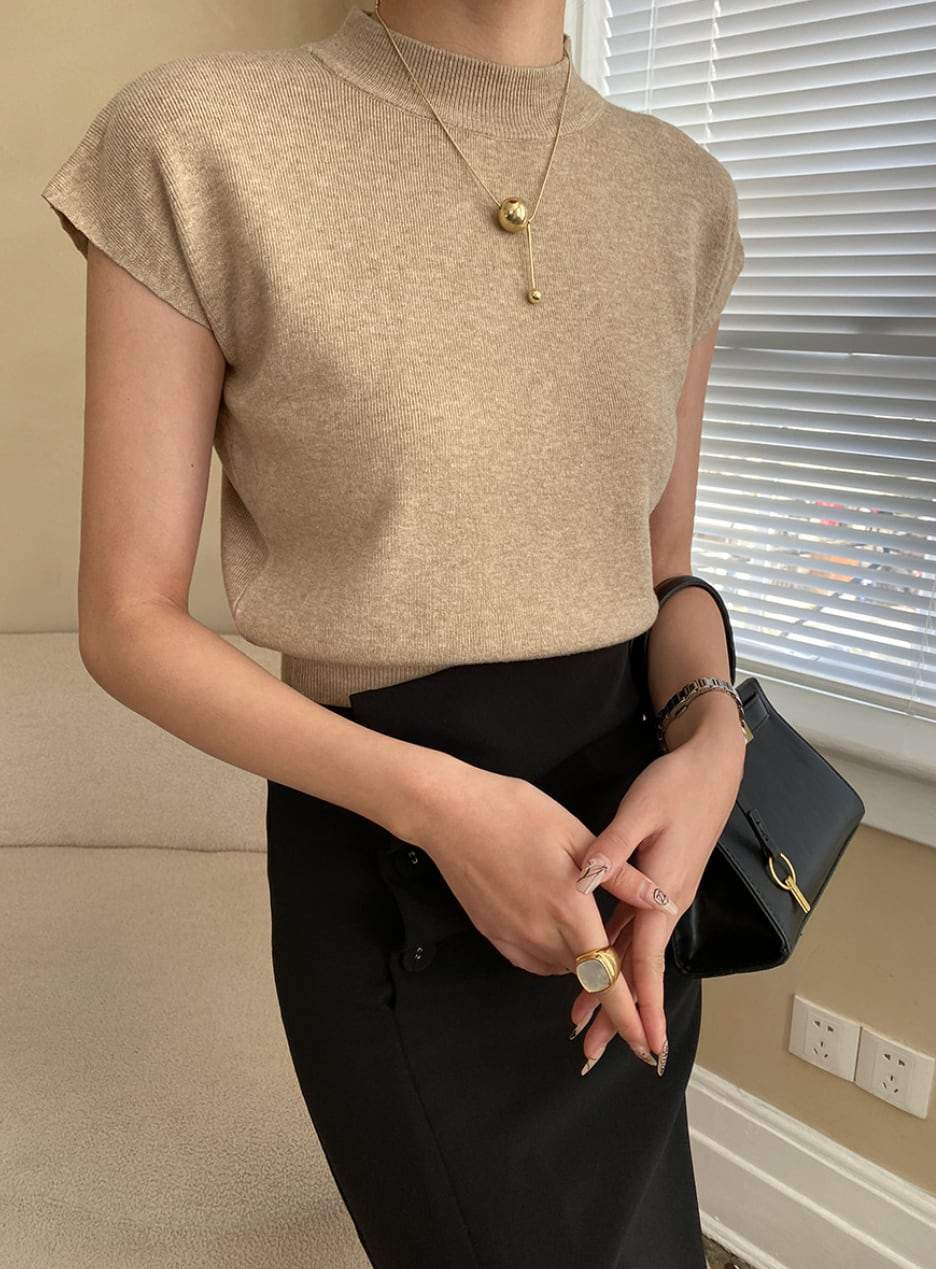 【動画あり】ドロップノースリーブニットトップス　６色展開 - select store mirror me【動画あり】ドロップノースリーブニットトップス　６色展開197274596mirror meselect store mirror me197274596ホワイト