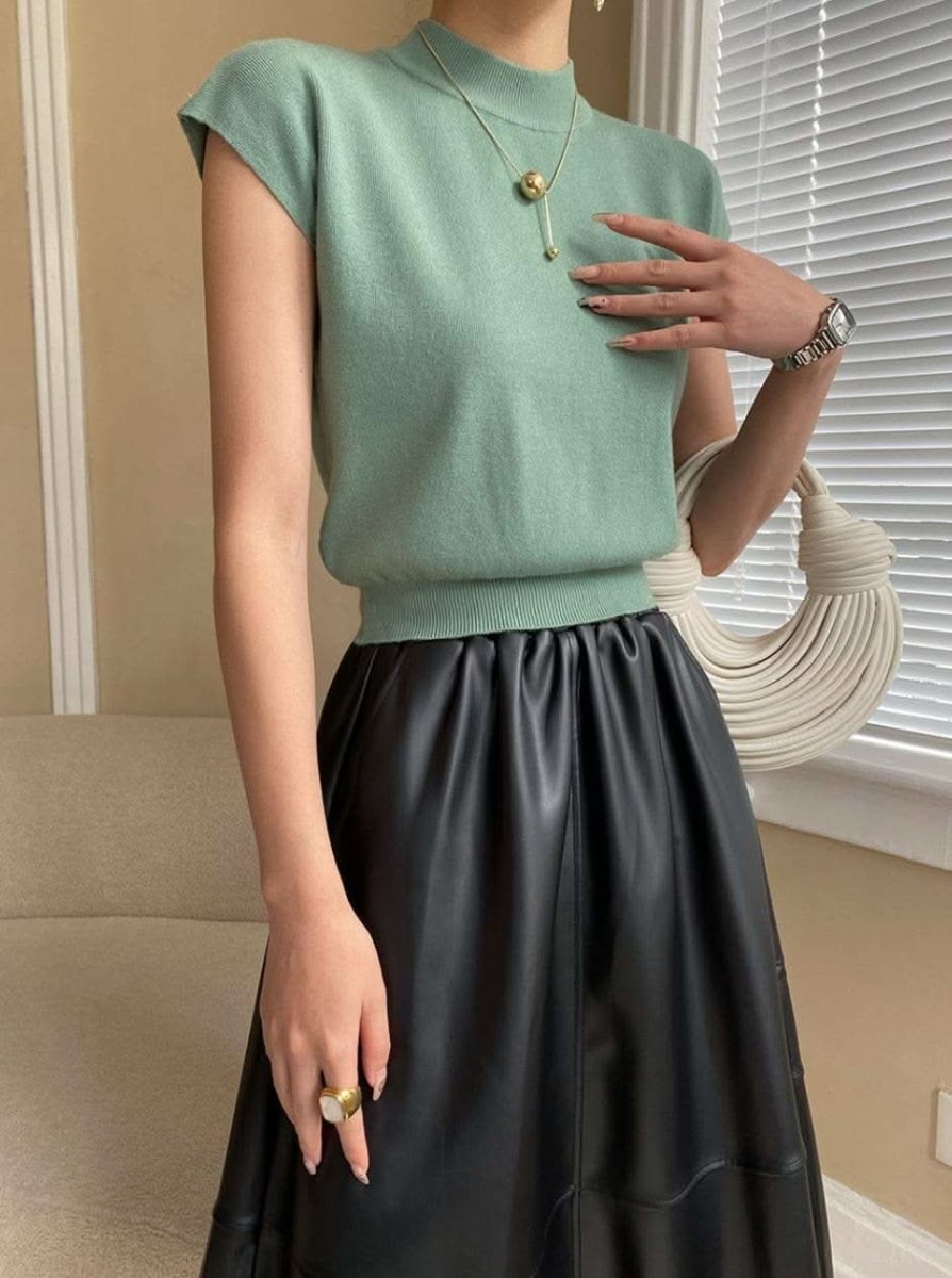 【動画あり】ドロップノースリーブニットトップス　６色展開 - select store mirror me【動画あり】ドロップノースリーブニットトップス　６色展開197274596mirror meselect store mirror me197274596ホワイト
