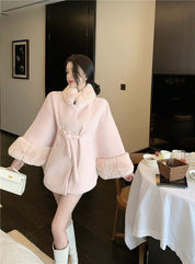 ファーケープシルエットコート