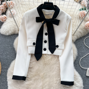 フェミニンリボンセットアップ　2色展開