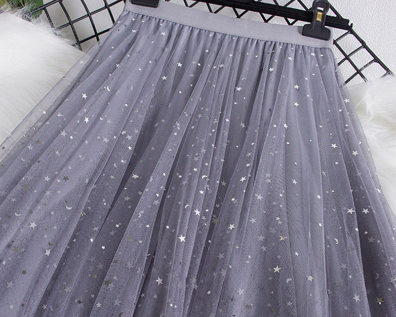 メッシュパステルスカート　4色展開