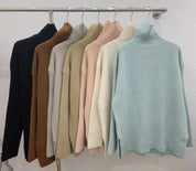 サイドスリットタートルネックセーター　７色展開 - select store mirror meサイドスリットタートルネックセーター　７色展開221422173mirror meselect store mirror me221422173ホワイト