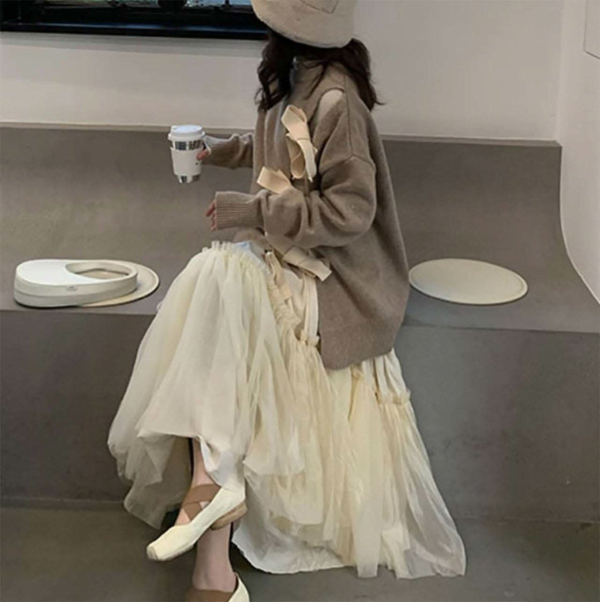 ＜インスタグラマー様ご愛用＞ウエストリボンデザインタックチュールボリュームスカート - select store mirror me＜インスタグラマー様ご愛用＞ウエストリボンデザインタックチュールボリュームスカート75908946mirror meselect store mirror me75908946S