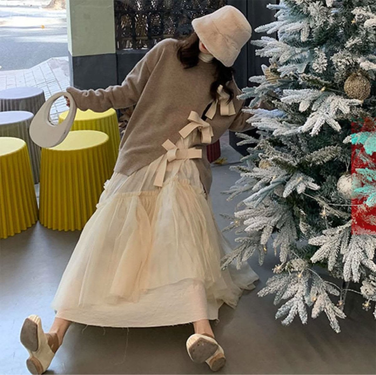 ＜インスタグラマー様ご愛用＞ウエストリボンデザインタックチュールボリュームスカート - select store mirror me＜インスタグラマー様ご愛用＞ウエストリボンデザインタックチュールボリュームスカート75908946mirror meselect store mirror me75908946S