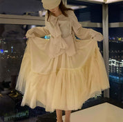 ＜インスタグラマー様ご愛用＞ウエストリボンデザインタックチュールボリュームスカート - select store mirror me＜インスタグラマー様ご愛用＞ウエストリボンデザインタックチュールボリュームスカート75908946mirror meselect store mirror me75908946S