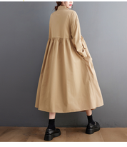 ギャザーフロントリボンワンピース