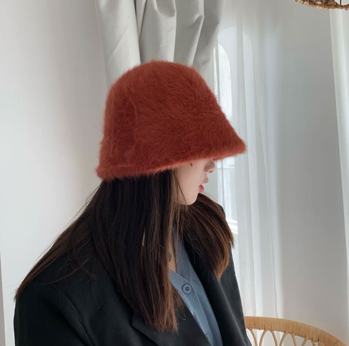 ラビットファーバケットハット　８色展開 - select store mirror meラビットファーバケットハット　８色展開190023476mirror meselect store mirror me190023476ホワイト