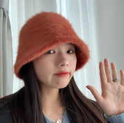 ラビットファーバケットハット　８色展開 - select store mirror meラビットファーバケットハット　８色展開190023476mirror meselect store mirror me190023476ホワイト