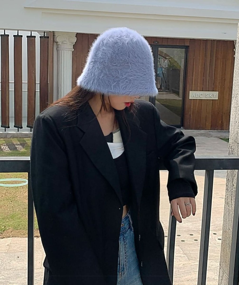 ラビットファーバケットハット　８色展開 - select store mirror meラビットファーバケットハット　８色展開190023476mirror meselect store mirror me190023476ホワイト