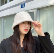 ラビットファーバケットハット　８色展開 - select store mirror meラビットファーバケットハット　８色展開190023476mirror meselect store mirror me190023476ホワイト