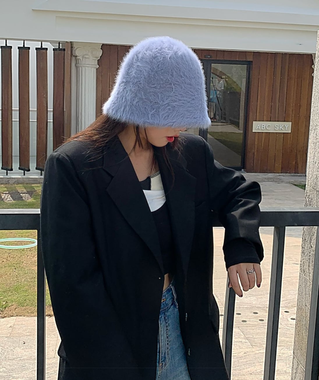 ラビットファーバケットハット　８色展開 - select store mirror meラビットファーバケットハット　８色展開190023476mirror meselect store mirror me190023476ホワイト