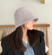 ラビットファーバケットハット　８色展開 - select store mirror meラビットファーバケットハット　８色展開190023476mirror meselect store mirror me190023476ホワイト