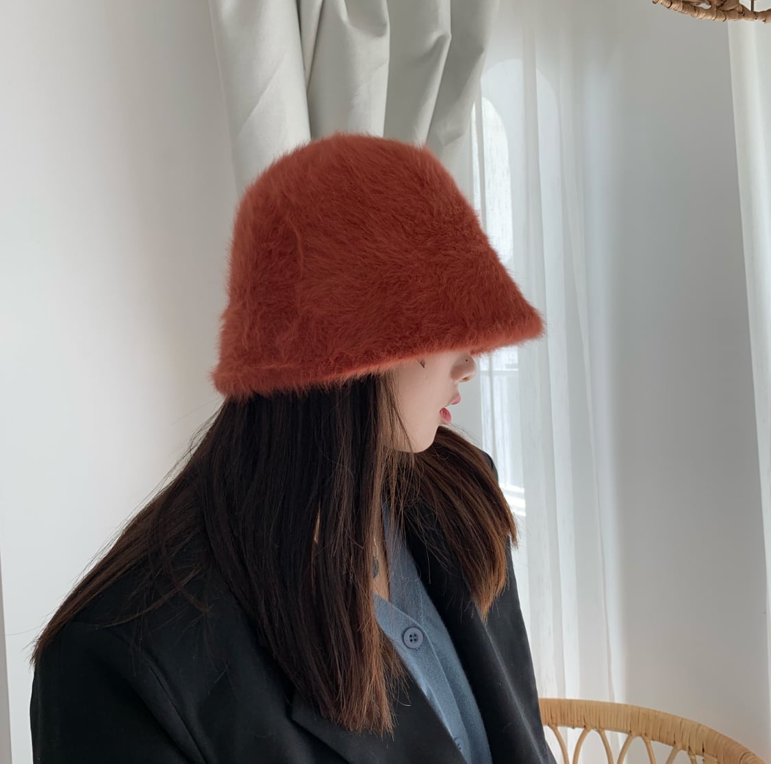 ラビットファーバケットハット　８色展開 - select store mirror meラビットファーバケットハット　８色展開190023476mirror meselect store mirror me190023476ホワイト