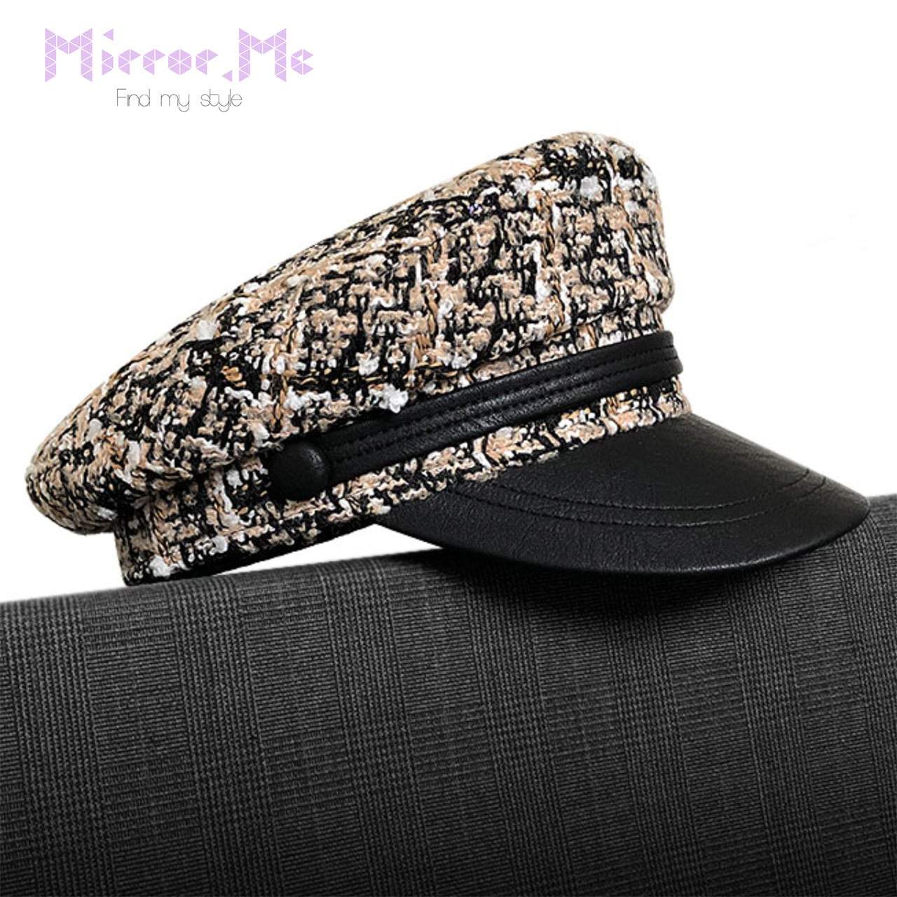 【動画あり】エコレザー切り替えベルトウールミックスキャスケット - select store mirror me【動画あり】エコレザー切り替えベルトウールミックスキャスケット84837208mirror meselect store mirror me84837208S