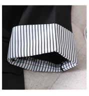 切り返し袖ストライプ美ラインジャケット　２色展開