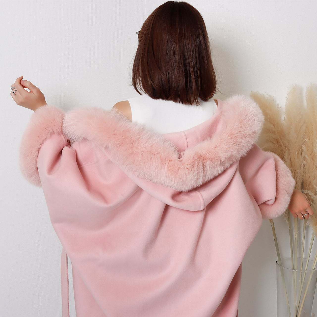 【高品質ウール９０％＆カシミヤ１０％＆リアルフォックスファー】【動画あり】ドルマンスリーブルーズコート　３色展開 - select store mirror me【高品質ウール９０％＆カシミヤ１０％＆リアルフォックスファー】【動画あり】ドルマンスリーブルーズコート　３色展開153297755mirror meselect store mirror me153297755ホワイト XS
