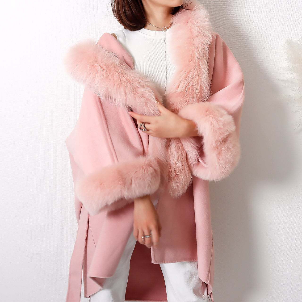 【高品質ウール９０％＆カシミヤ１０％＆リアルフォックスファー】【動画あり】ドルマンスリーブルーズコート　３色展開 - select store mirror me【高品質ウール９０％＆カシミヤ１０％＆リアルフォックスファー】【動画あり】ドルマンスリーブルーズコート　３色展開153297755mirror meselect store mirror me153297755ホワイト XS