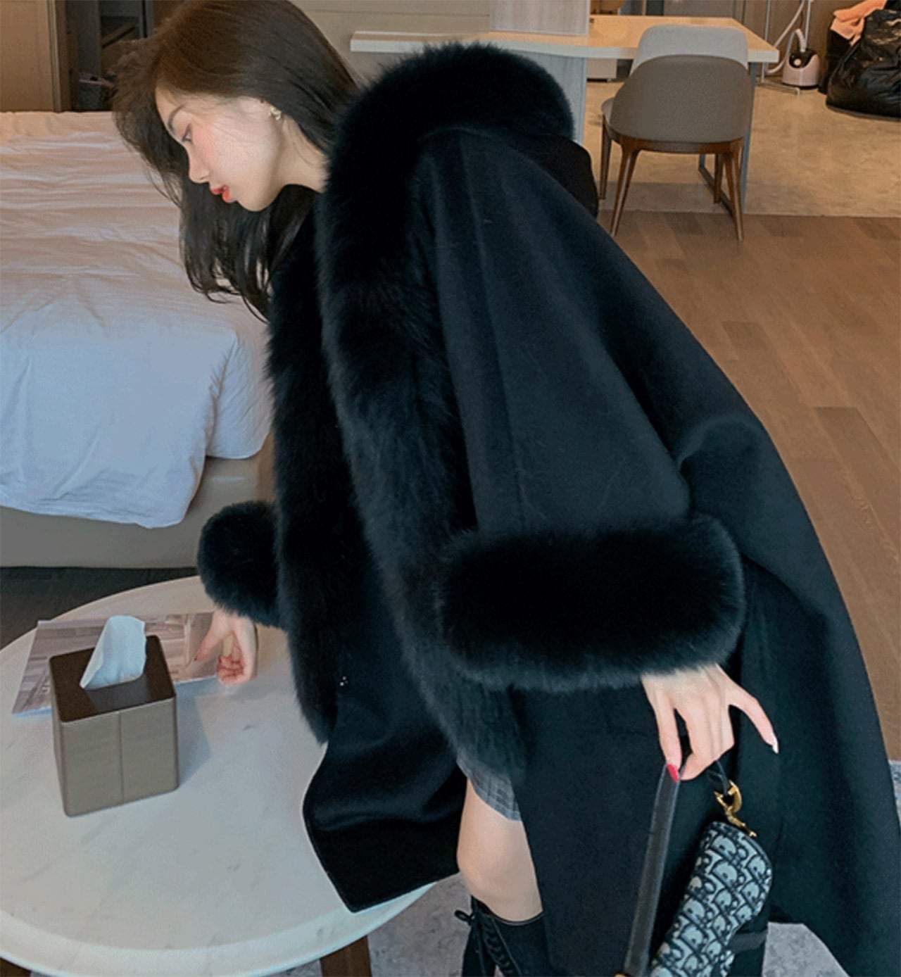 【高品質ウール９０％＆カシミヤ１０％＆リアルフォックスファー】【動画あり】ドルマンスリーブルーズコート　３色展開 - select store mirror me【高品質ウール９０％＆カシミヤ１０％＆リアルフォックスファー】【動画あり】ドルマンスリーブルーズコート　３色展開153297755mirror meselect store mirror me153297755ホワイト XS