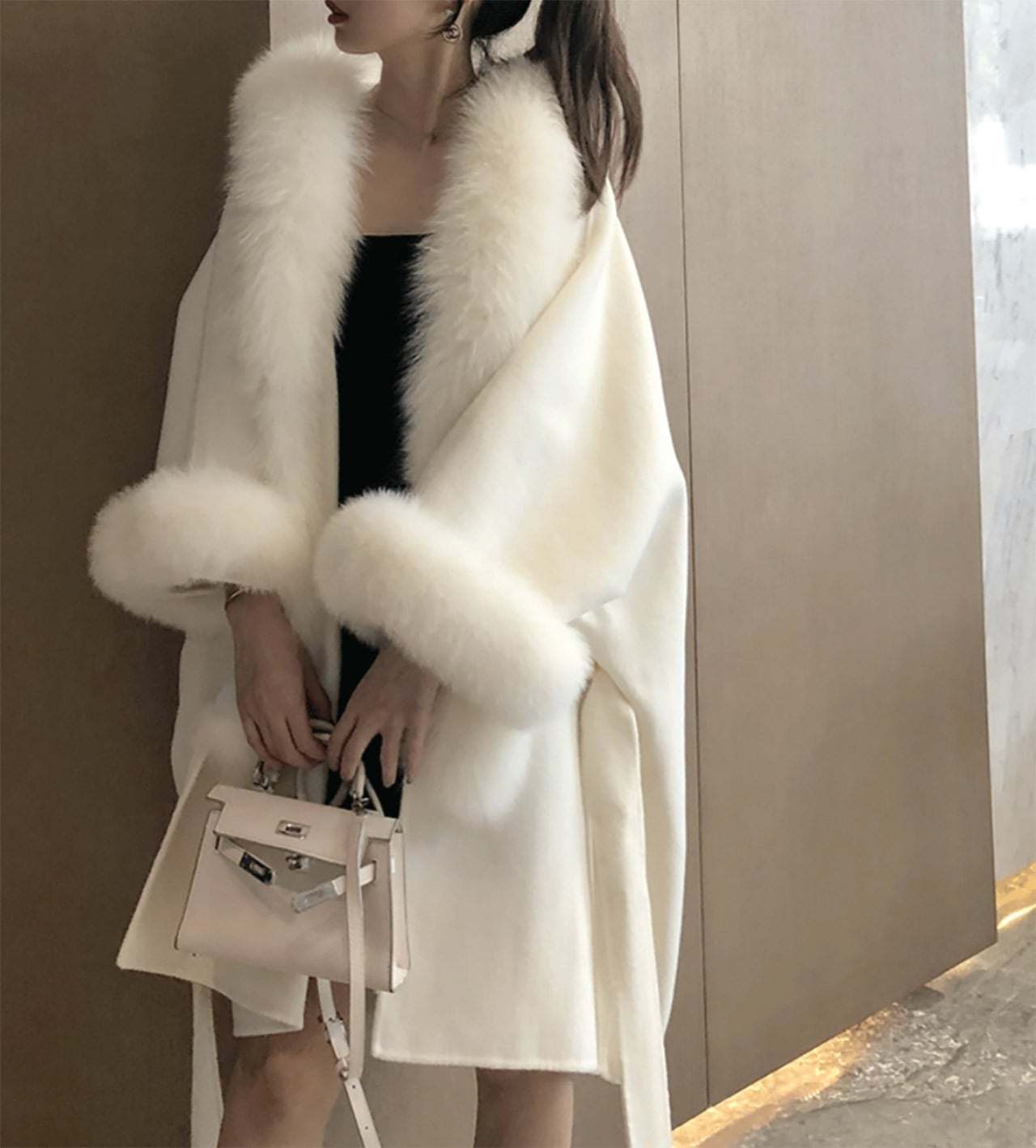 【高品質ウール９０％＆カシミヤ１０％＆リアルフォックスファー】【動画あり】ドルマンスリーブルーズコート　３色展開 - select store mirror me【高品質ウール９０％＆カシミヤ１０％＆リアルフォックスファー】【動画あり】ドルマンスリーブルーズコート　３色展開153297755mirror meselect store mirror me153297755ホワイト XS