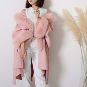 【高品質ウール９０％＆カシミヤ１０％＆リアルフォックスファー】【動画あり】ドルマンスリーブルーズコート　３色展開 - select store mirror me【高品質ウール９０％＆カシミヤ１０％＆リアルフォックスファー】【動画あり】ドルマンスリーブルーズコート　３色展開153297755mirror meselect store mirror me153297755ホワイト XS