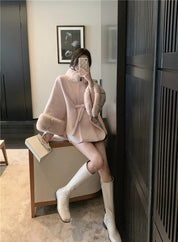 ファーケープシルエットコート