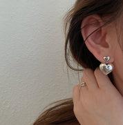 【シルバー925】ダブルハートシルバーカラーピアス　２タイプ - select store mirror me【シルバー925】ダブルハートシルバーカラーピアス　２タイプ194857806mirror meselect store mirror me194857806小サイズ