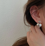 【シルバー925】ダブルハートシルバーカラーピアス　２タイプ - select store mirror me【シルバー925】ダブルハートシルバーカラーピアス　２タイプ194857806mirror meselect store mirror me194857806小サイズ