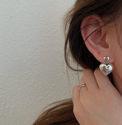 【シルバー925】ダブルハートシルバーカラーピアス　２タイプ - select store mirror me【シルバー925】ダブルハートシルバーカラーピアス　２タイプ194857806mirror meselect store mirror me194857806小サイズ