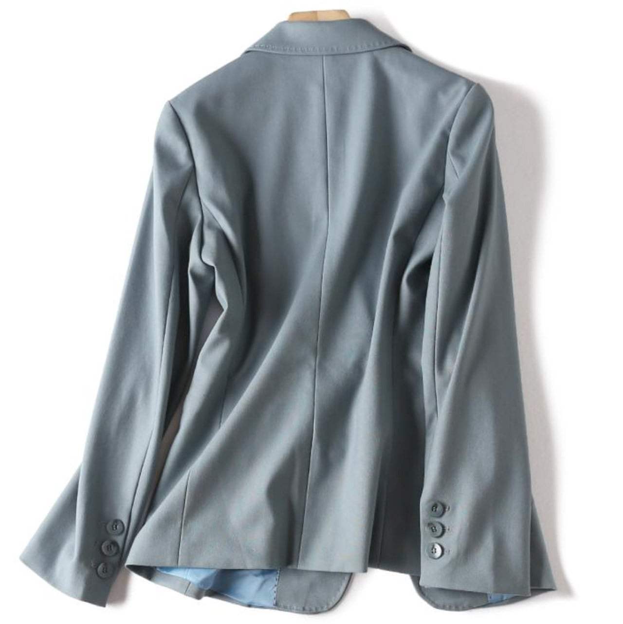 アッシュブルー美シルエットシンプルジャケット - select store mirror meアッシュブルー美シルエットシンプルジャケット96359968mirror meselect store mirror me96359968S