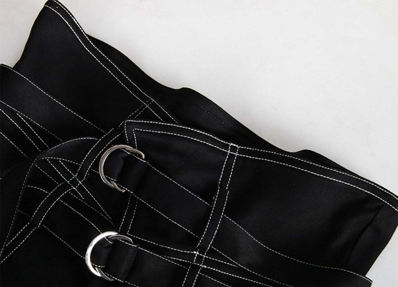 ホワイトステッチダブルベルトフレアスリットパンツ - select store mirror meホワイトステッチダブルベルトフレアスリットパンツ97497245mirror meselect store mirror me97497245S