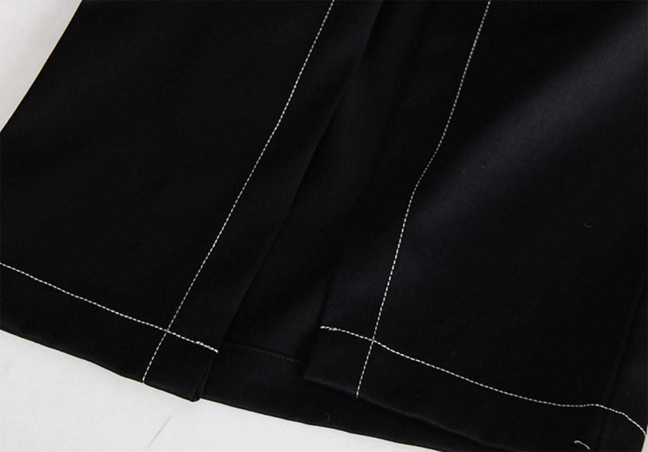 ホワイトステッチダブルベルトフレアスリットパンツ - select store mirror meホワイトステッチダブルベルトフレアスリットパンツ97497245mirror meselect store mirror me97497245S